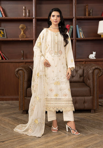 Air jet fancy peach wool  With laser cut dupatta Limited Edition Vol-593