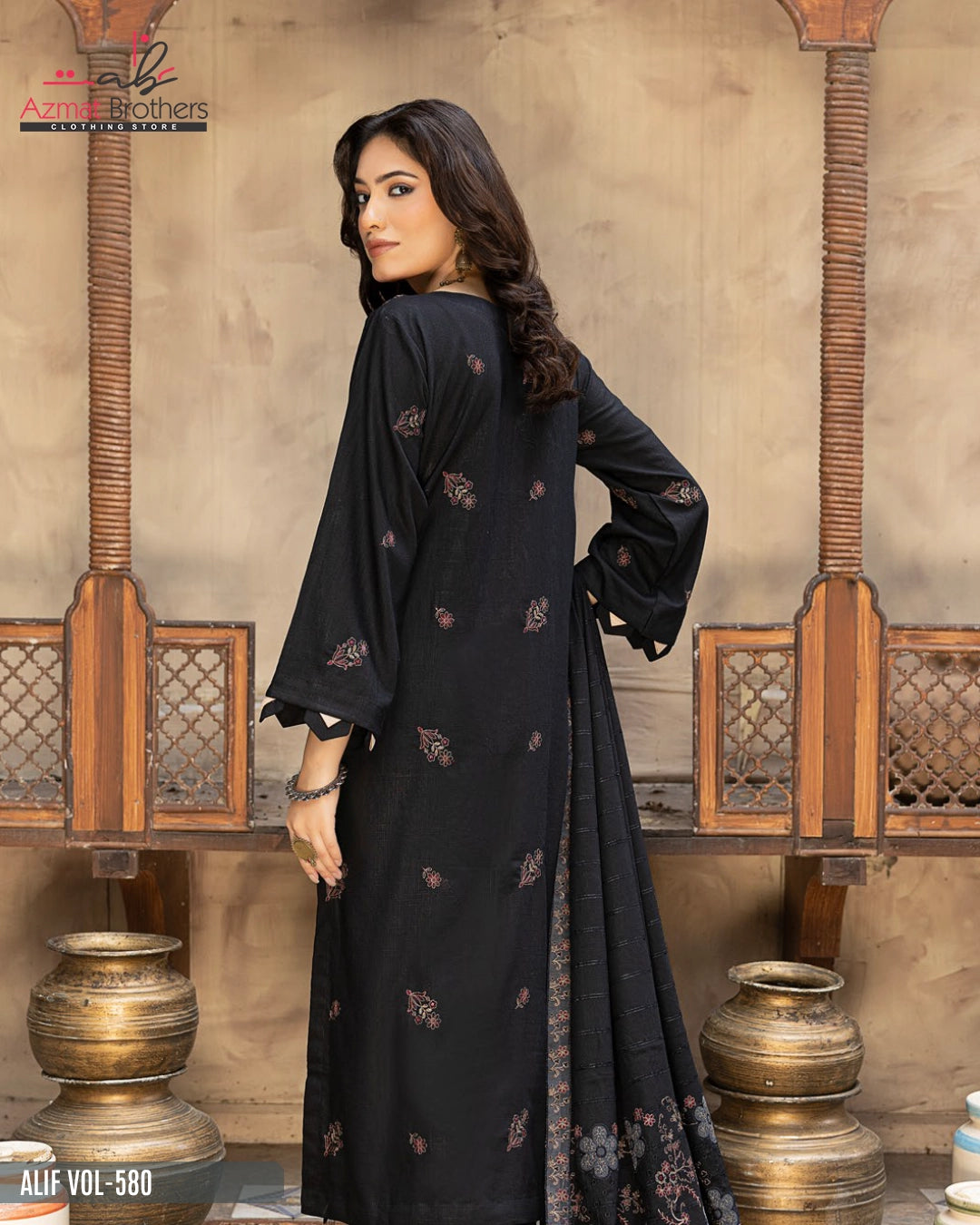 ALIF - FANCY PEACH WOOL Vol-580 D-01