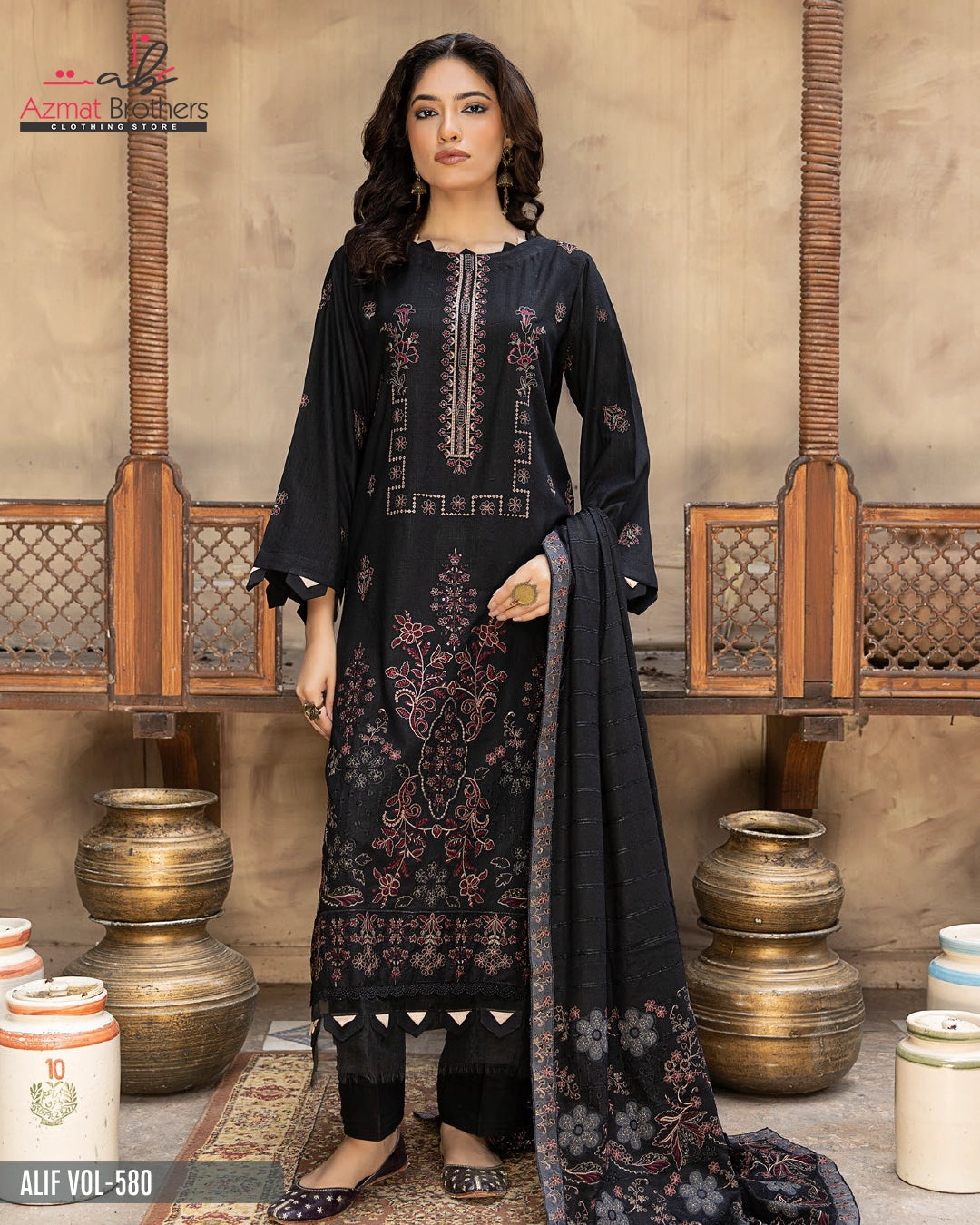 ALIF - FANCY PEACH WOOL Vol-580 D-01