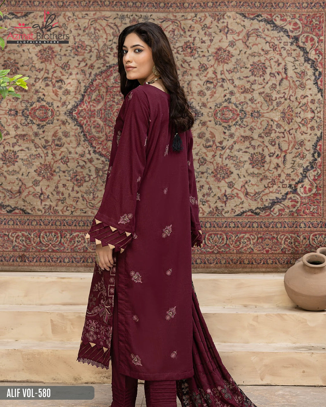ALIF - FANCY PEACH WOOL Vol-580 D-05