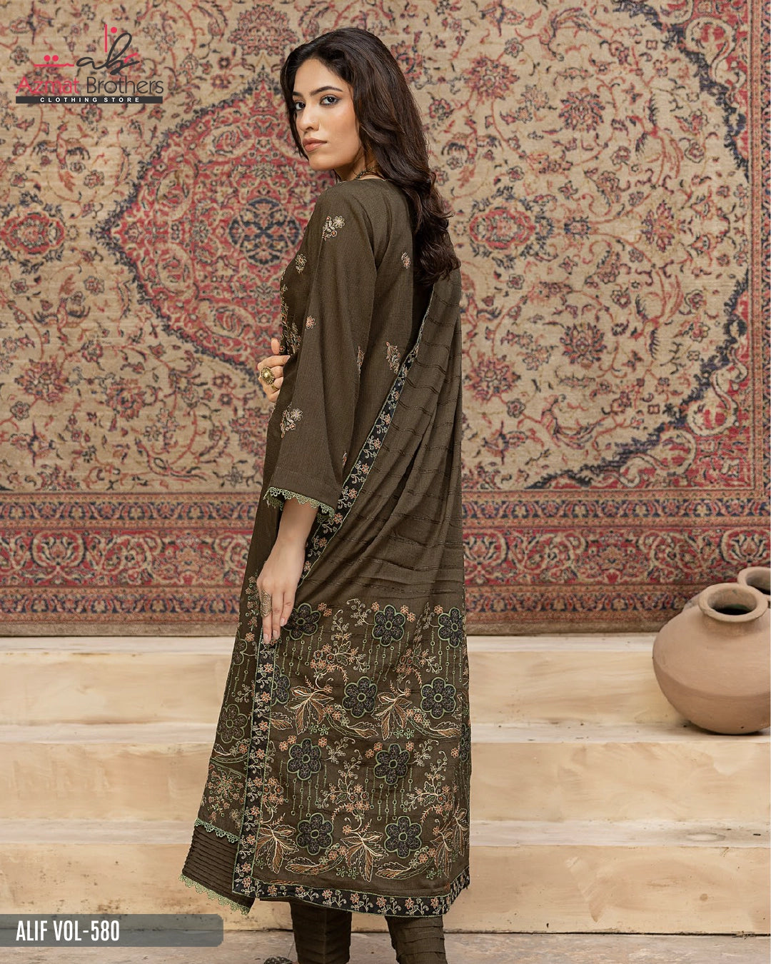 ALIF - FANCY PEACH WOOL Vol-580 D-06