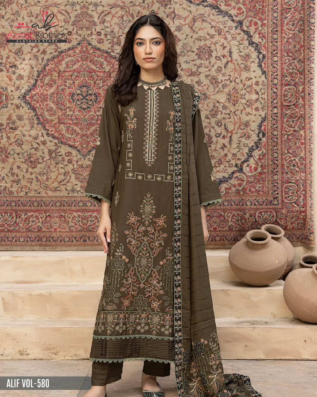 ALIF - FANCY PEACH WOOL Vol-580 D-06