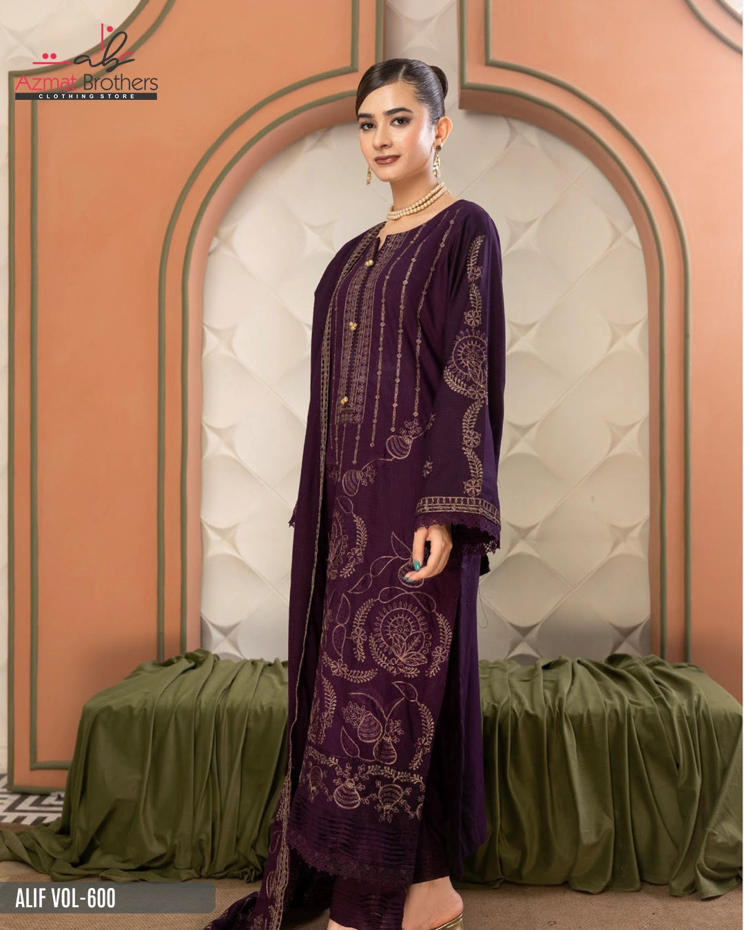 ALIF - PEACH WOOL Vol-600 D-01