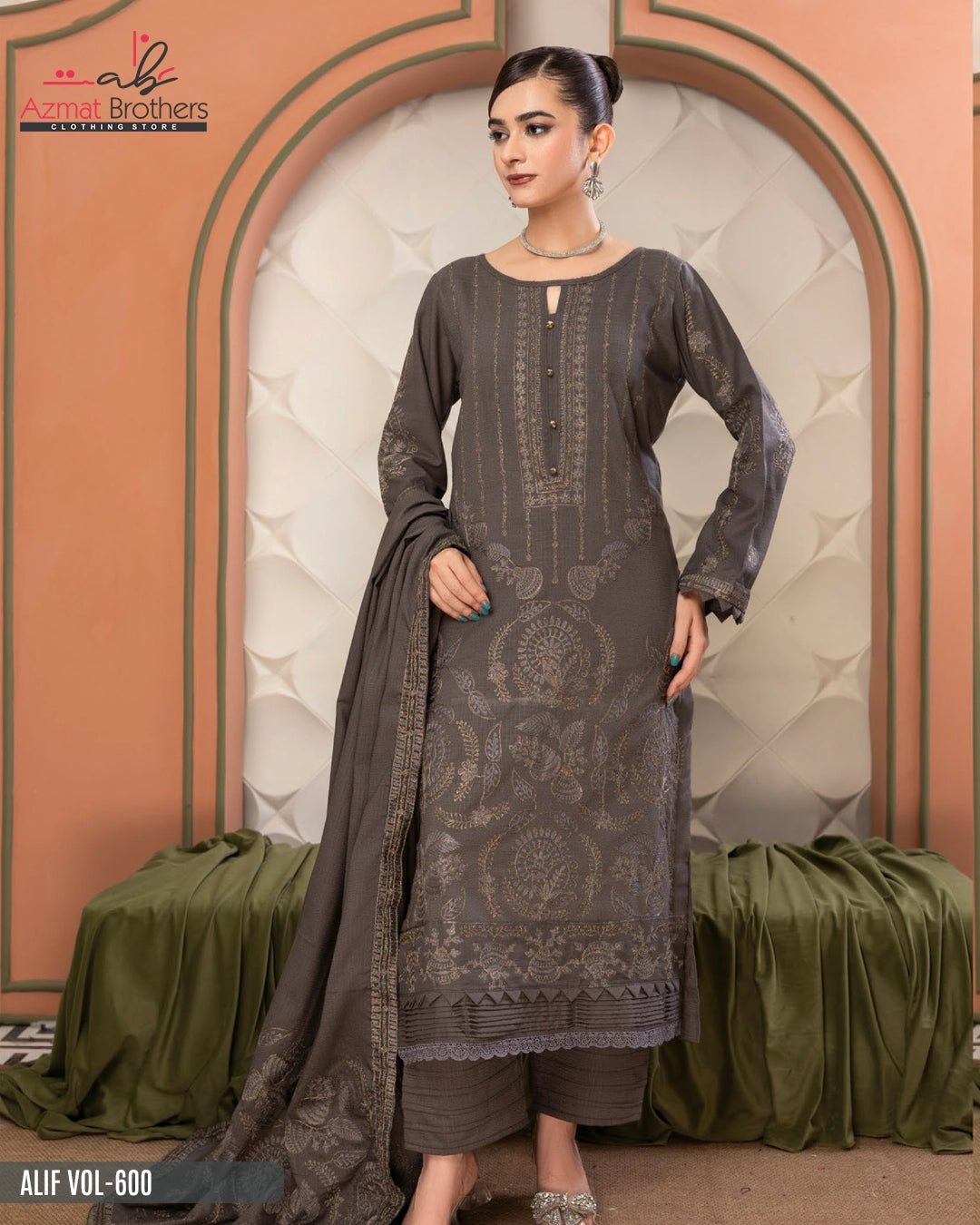 ALIF - PEACH WOOL Vol-600 D-02