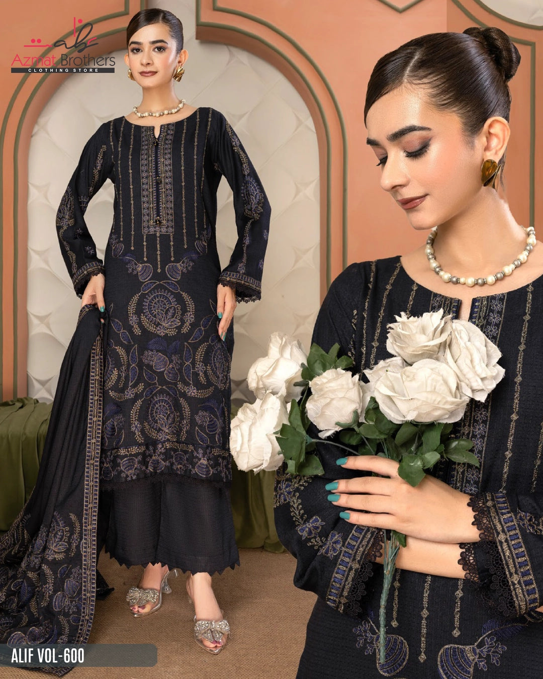 ALIF - PEACH WOOL Vol-600 D-03
