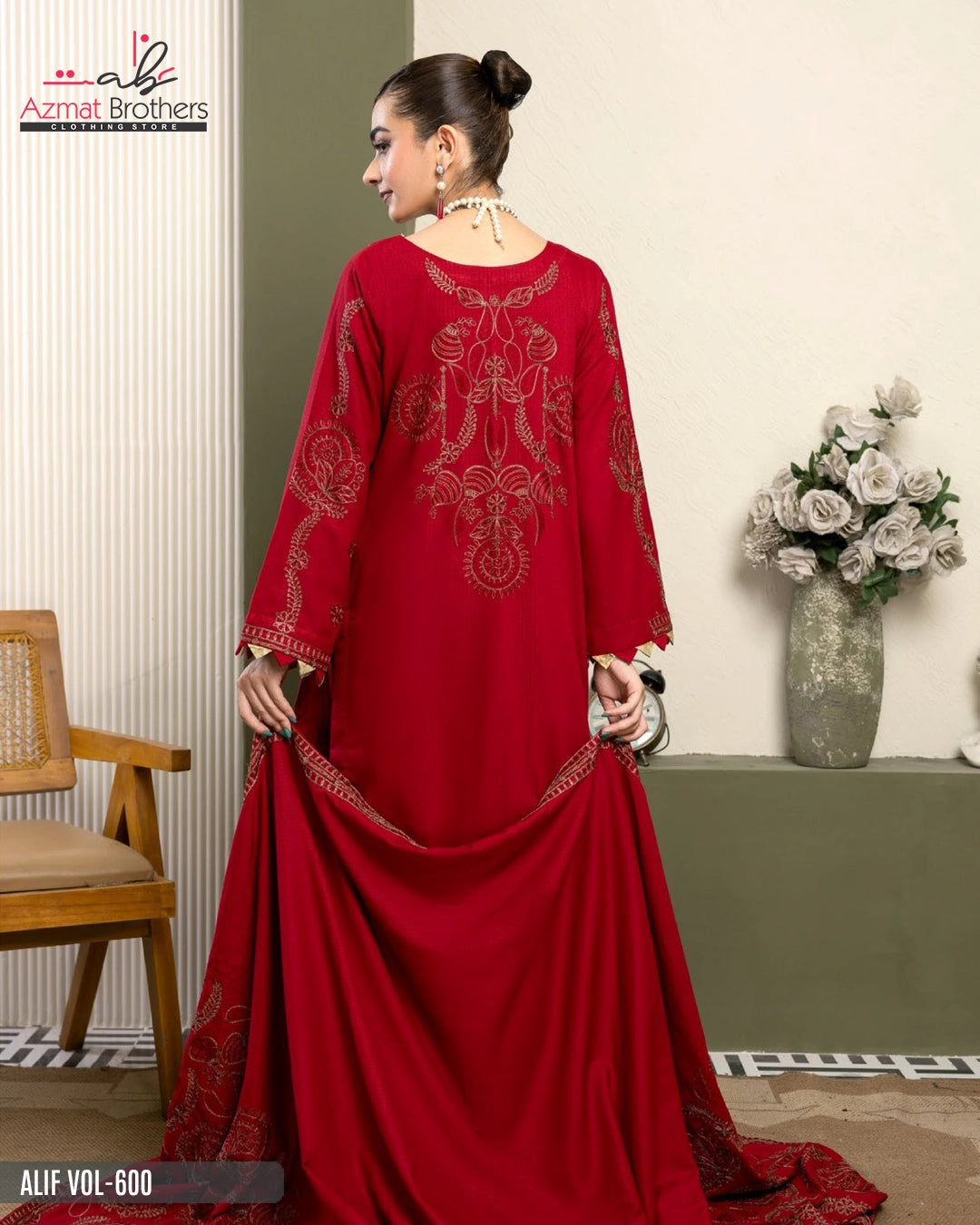ALIF - PEACH WOOL Vol-600 D-04