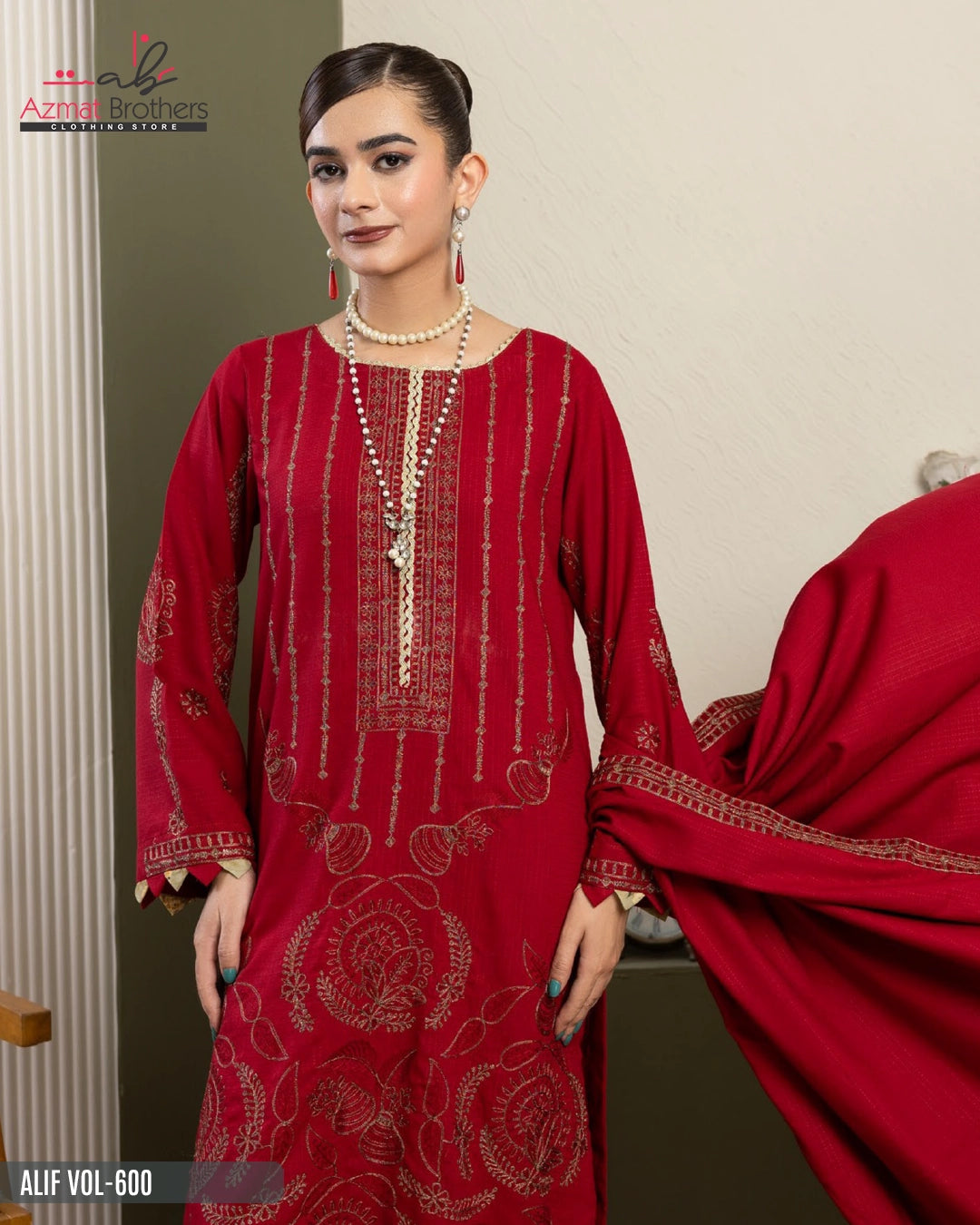 ALIF - PEACH WOOL Vol-600 D-04