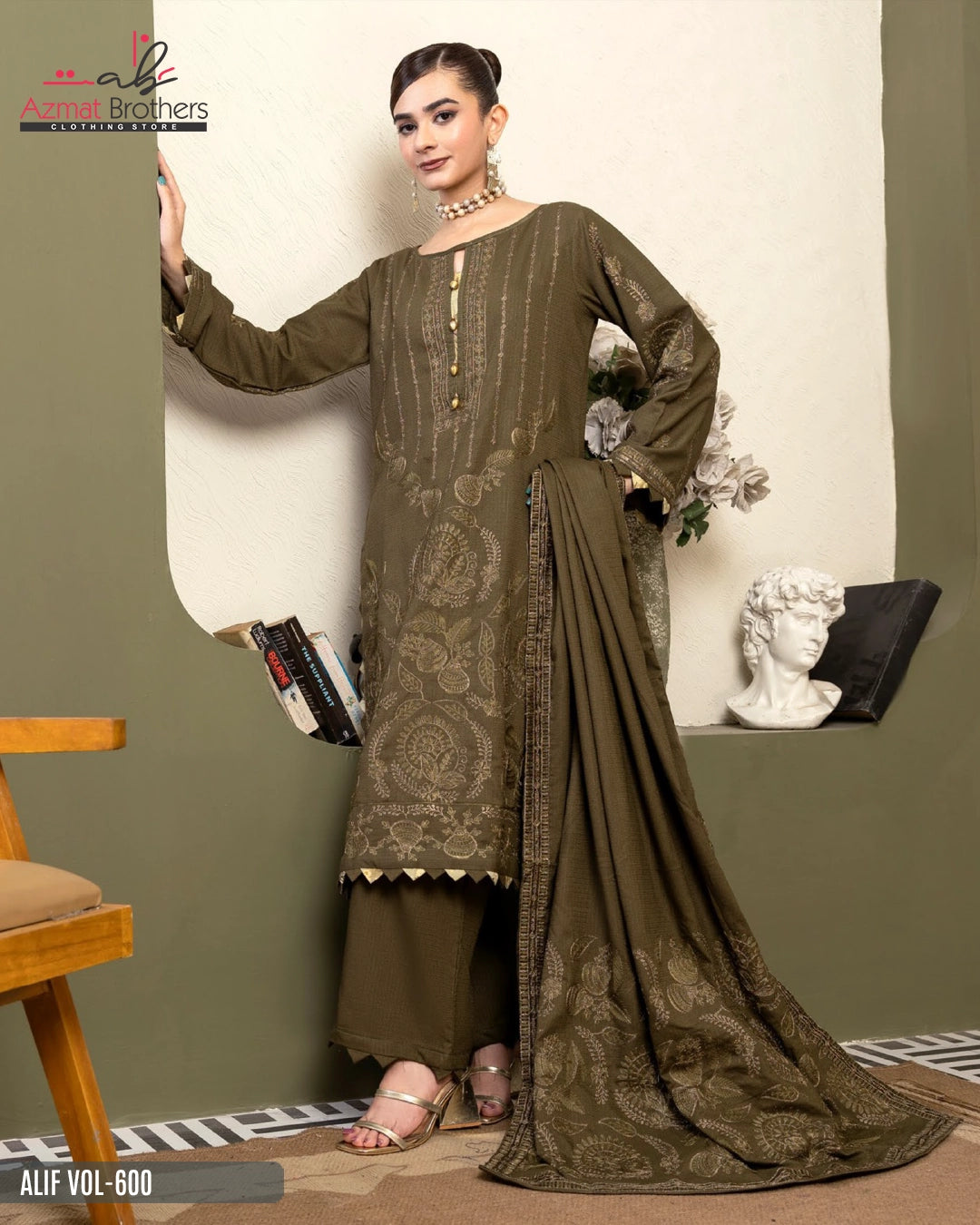 ALIF - PEACH WOOL Vol-600 D-06