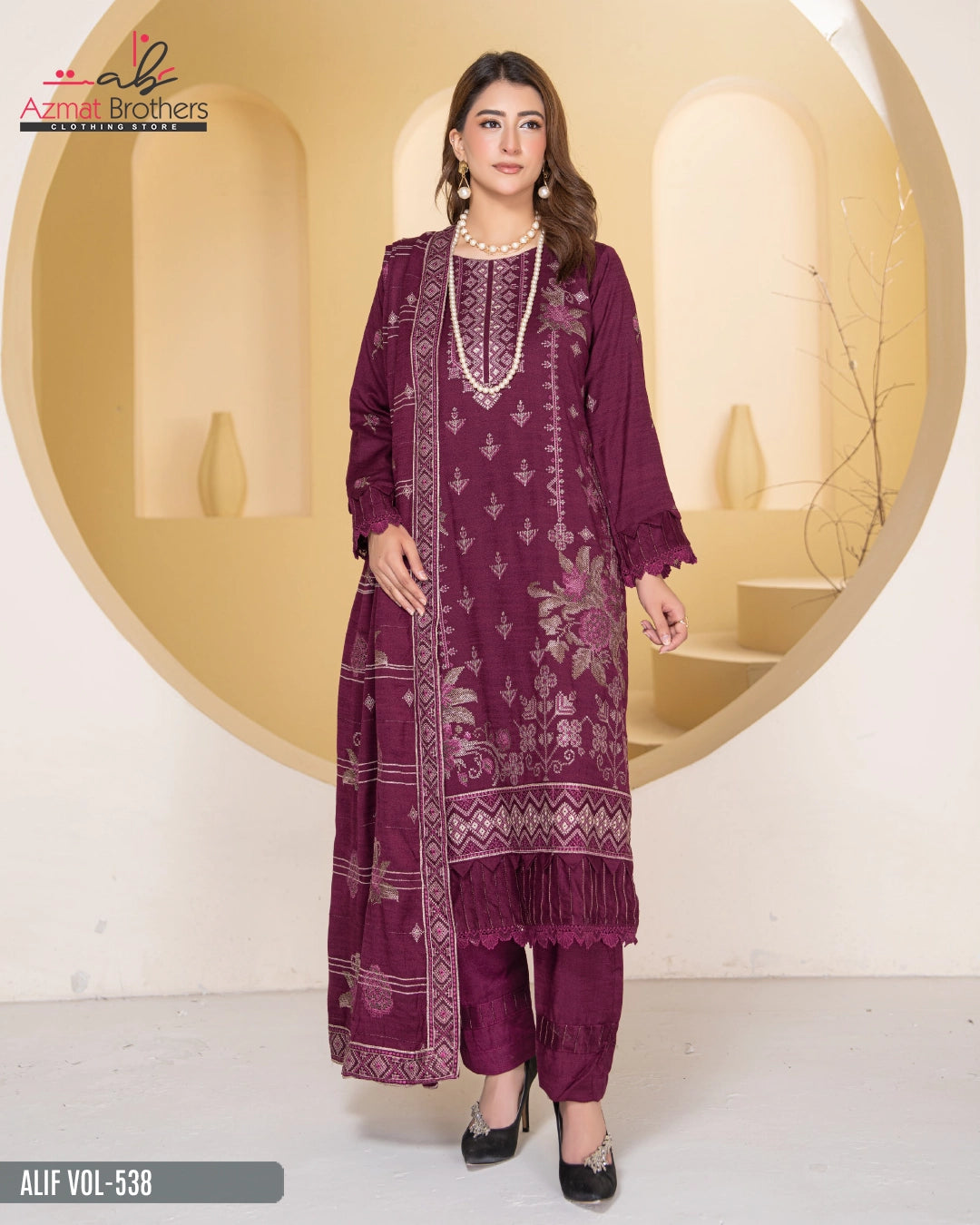 ALIF - PEACH WOOL Vol-538 D-01