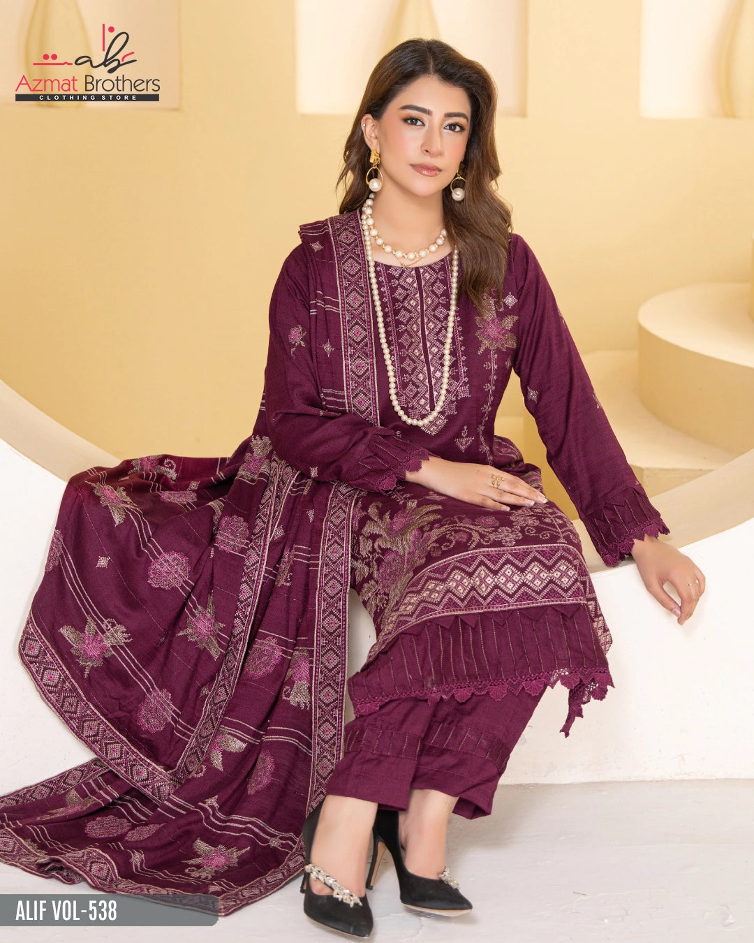 ALIF - PEACH WOOL Vol-538 D-01