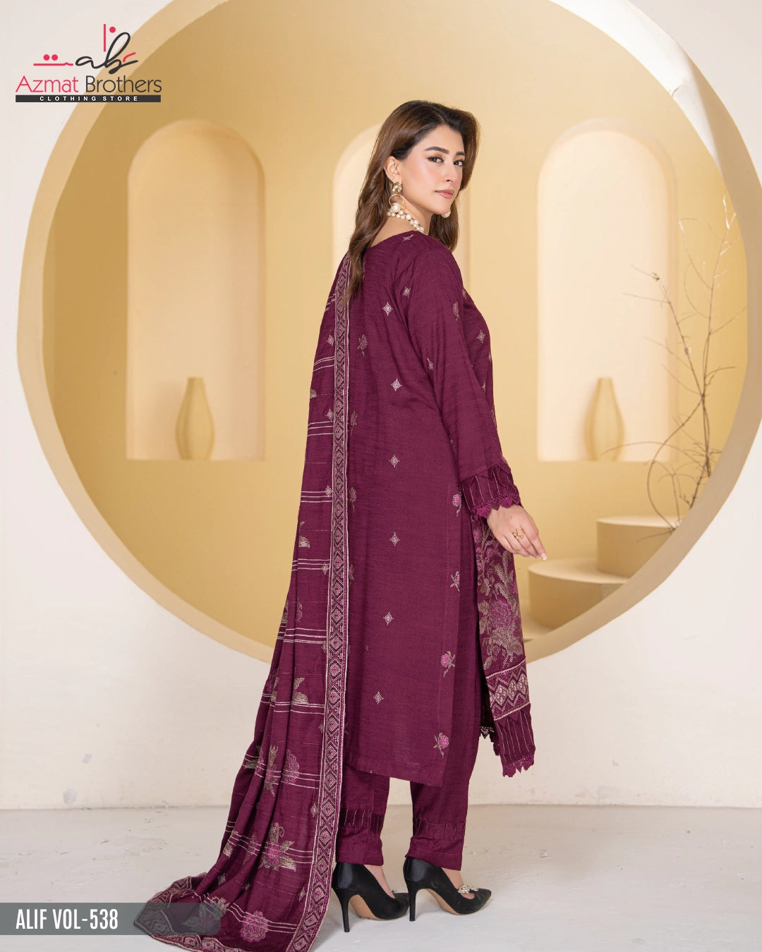 ALIF - PEACH WOOL Vol-538 D-01