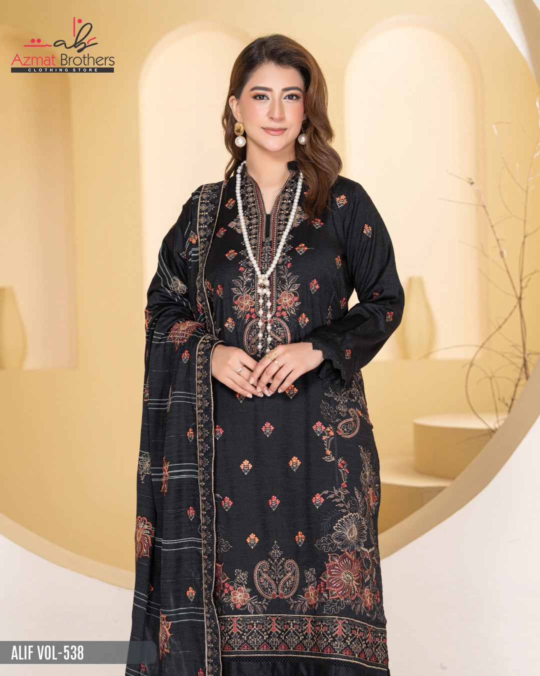 ALIF - PEACH WOOL Vol-538 D-02