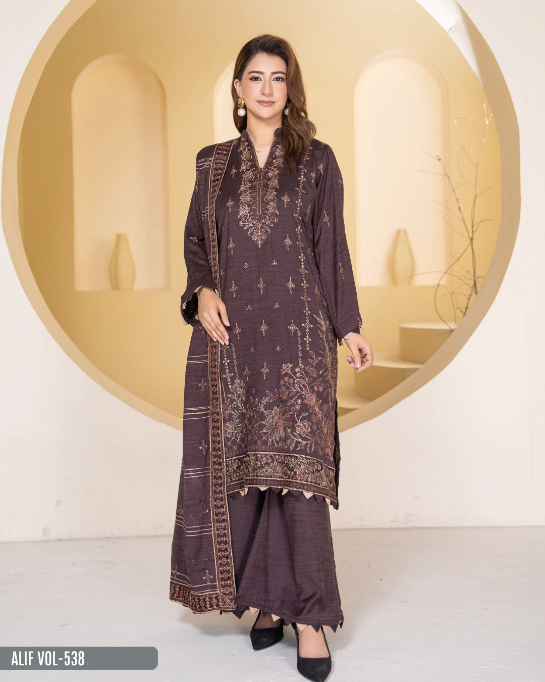 ALIF - PEACH WOOL Vol-538 D-03