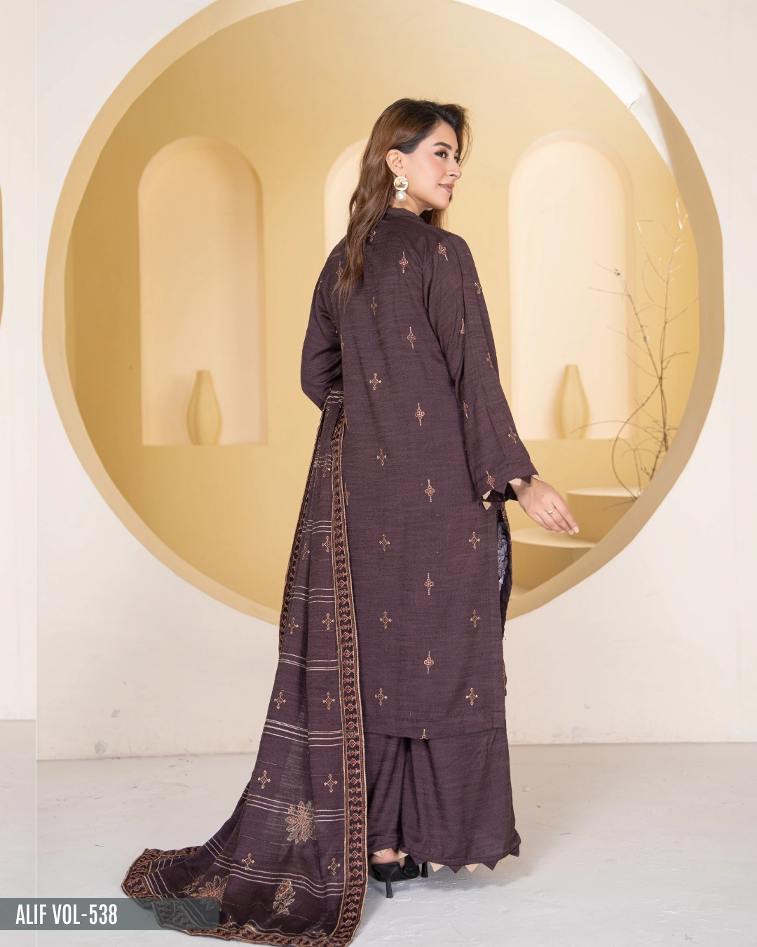ALIF - PEACH WOOL Vol-538 D-03