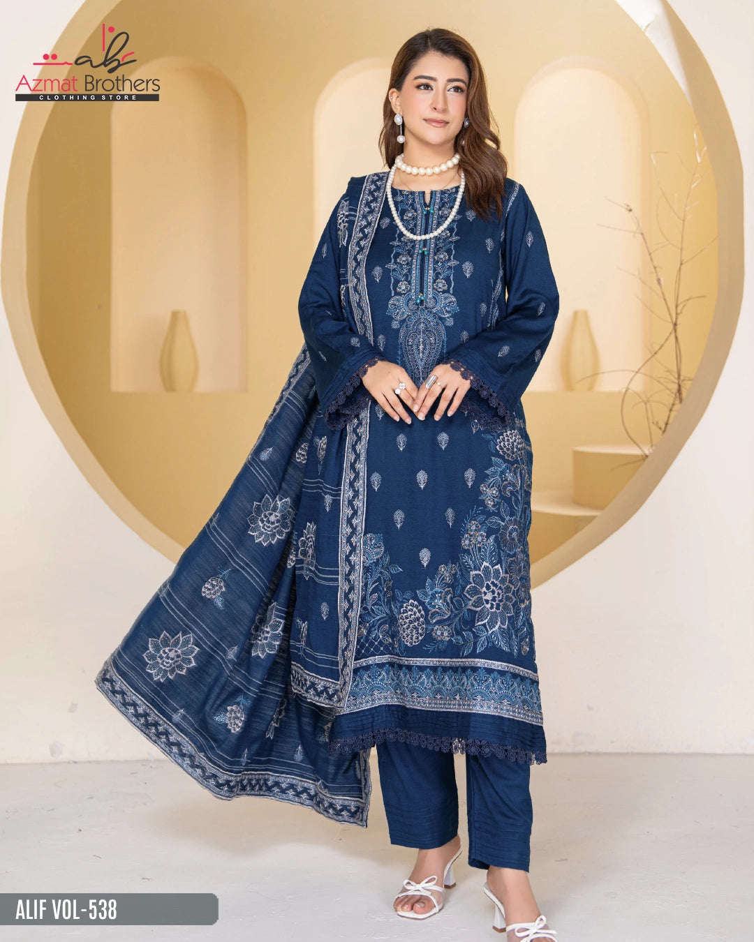 ALIF - PEACH WOOL Vol-538 D-04