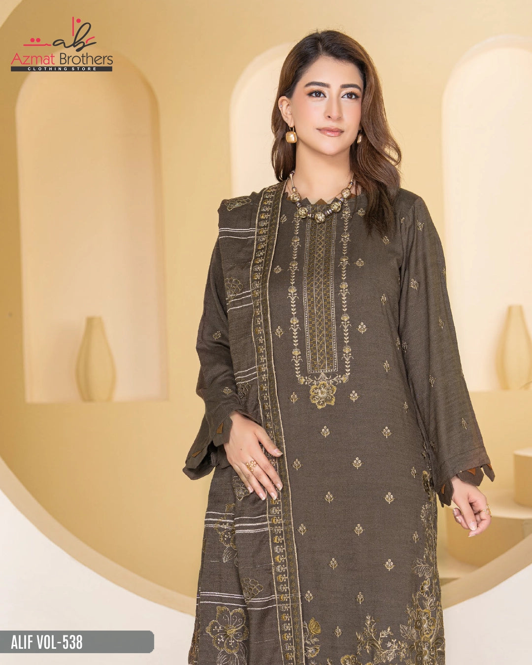 ALIF - PEACH WOOL Vol-538 D-05