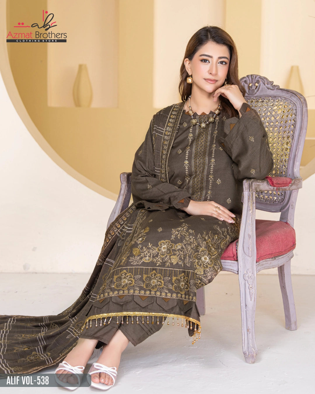 ALIF - PEACH WOOL Vol-538 D-05