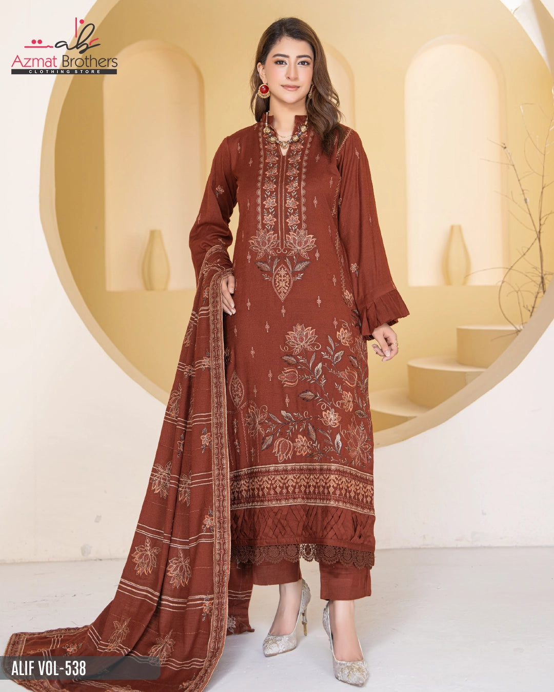 ALIF - PEACH WOOL Vol-538 D-06