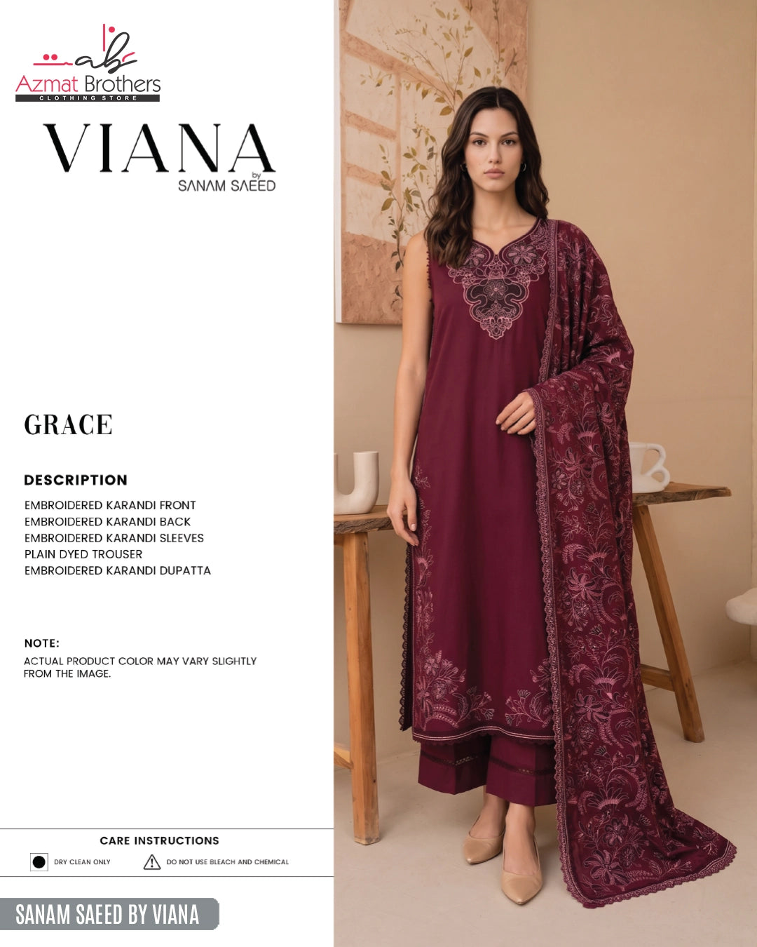 SANAM SAEED - VIANA -CRACE