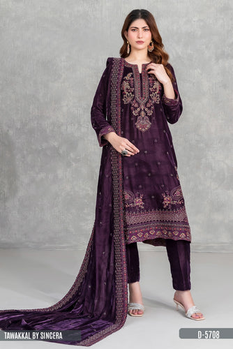 TAWAKKAL BY SINCERA VELVET D-5708