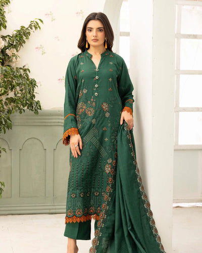 SHAISTA - Festive Semi Peach D-112