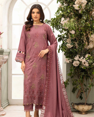 SHAISTA - Festive Semi Peach D-113