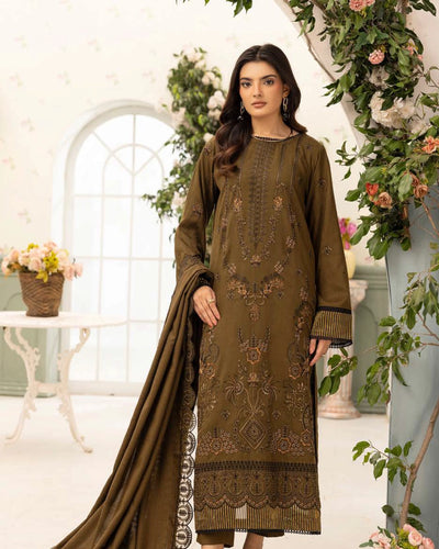 SHAISTA - Festive Semi Peach D-114